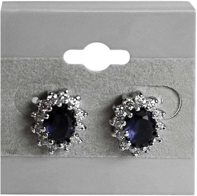 MOOCA100 pieces of Plain 1.5 x 1.5 in Gray Hanging Earring Cards Holder, Earring Display Cards for Ear Studs, Velvet Plastic Display Holder for Jewelry Accessory - Image 5