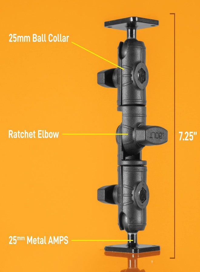iBOLT Phone Lock'n Dock IncrediBOLT 360- Heavy Duty Industrial Composite Locking Multi-Angle Drill Base Mount for Smartphones- for Trucks/Vehicles/Wall Mount - Image 5
