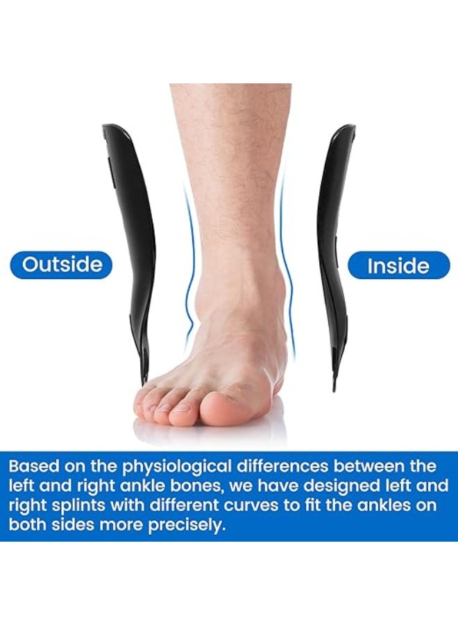 Rigid Stirrup Ankle Stabilizer Brace – Inflatable Air Compression Version – For Severe Sprains (Grade 2-3) & Ligament Injuries – Adjustable Splint (Large Size) - Image 2