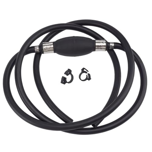 SeaSierra Boat Marine 3/8 Inch 10MM 7.5 FT Universal Fuel Line Hose Kit with Primer Bulb and Steel Hose Clamps for Yamaha Mercury Johnson Evinrude Outboard Motor - Image 1