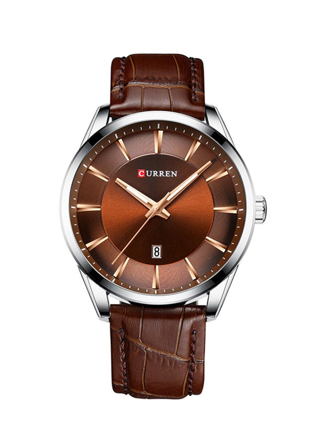 NIBEMINENT Leather Analog Wrist Watch J4340BR-1 - Image 1