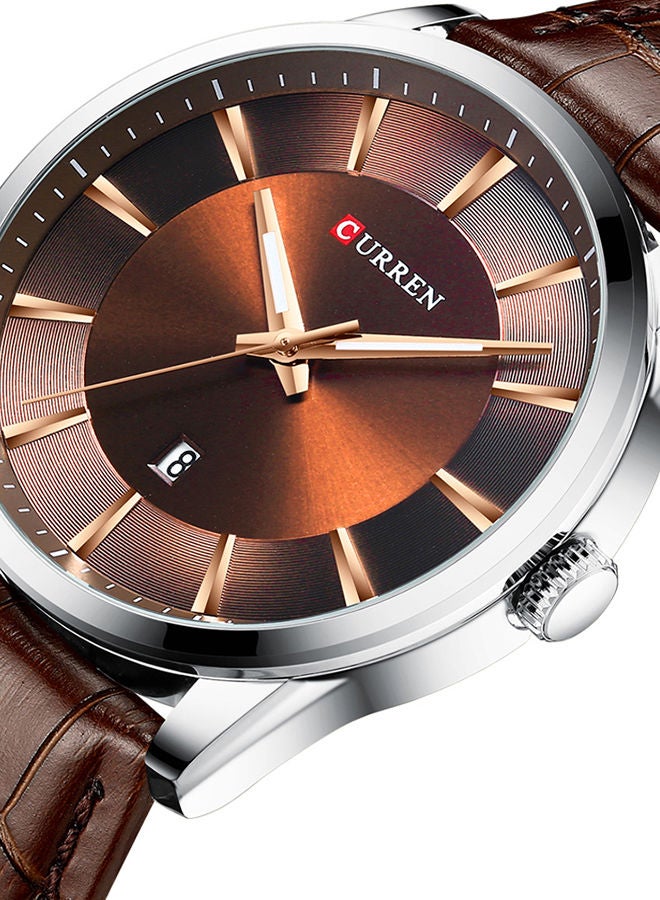 NIBEMINENT Leather Analog Wrist Watch J4340BR-1 - Image 4