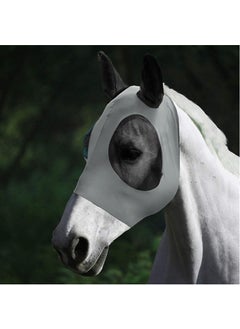 Generic Flexible Mesh Equine Face Cover Grey 