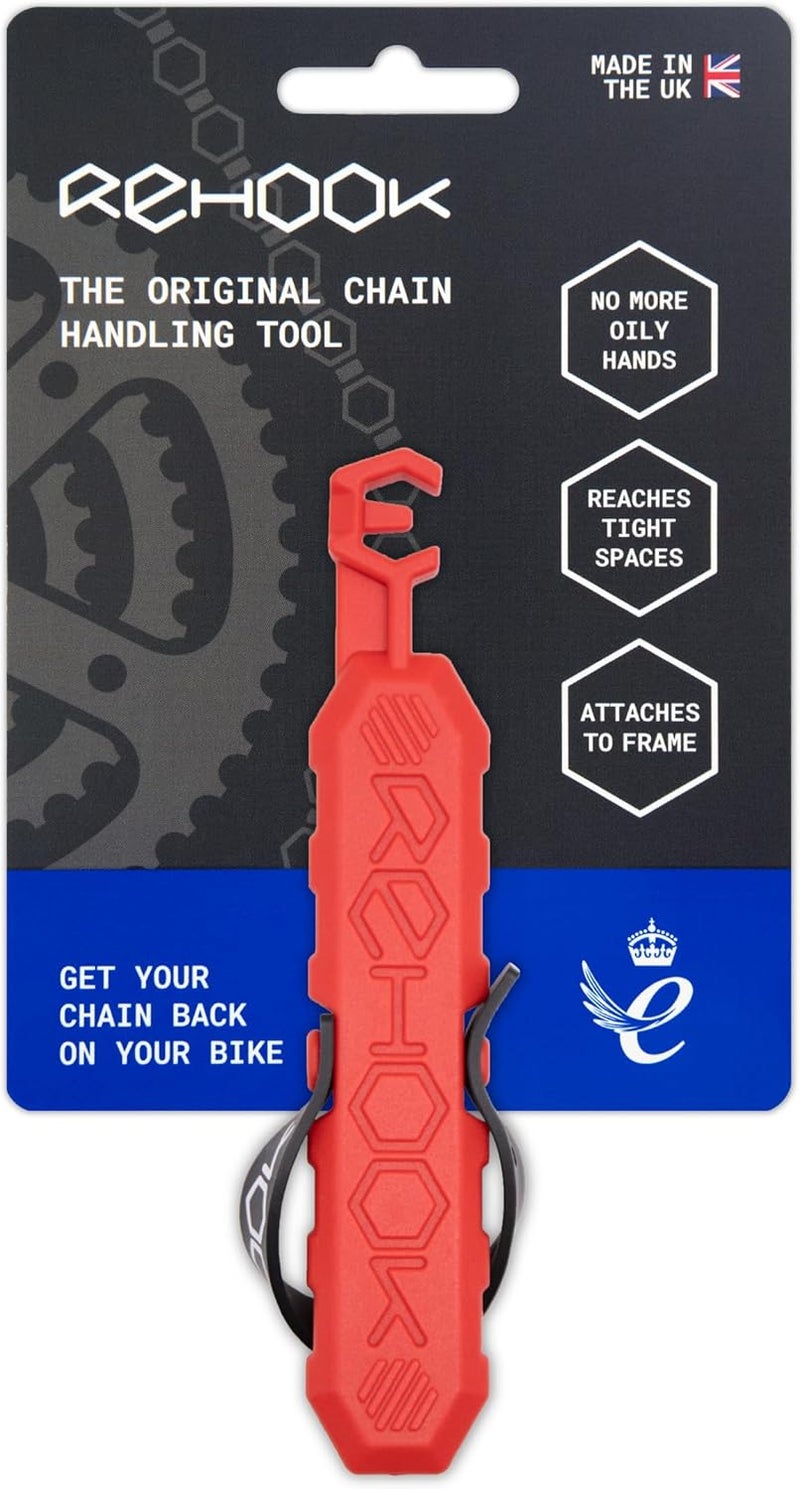 Rehook Colour - Get Your Chain Back on Your Bike in 3 Seconds. Without The Mess - Perfect Xmas Stocking Filler RED - Image 1