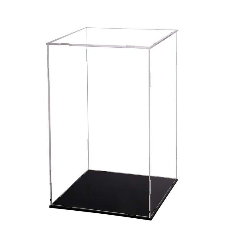 Evron Display Case for Collectibles Assemble Clear Acrylic Box Alternative Glass Case for Display Action Figures Home Storage & Organizing Toys (5.5x5.5x9.5 inch; 14x14x24 cm) - Image 1