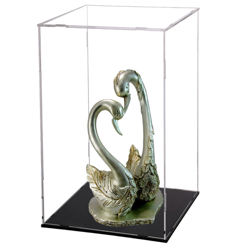 Evron Display Case for Collectibles Assemble Clear Acrylic Box Alternative Glass Case for Display Action Figures Home Storage & Organizing Toys (5.5x5.5x9.5 inch; 14x14x24 cm) - Image 3