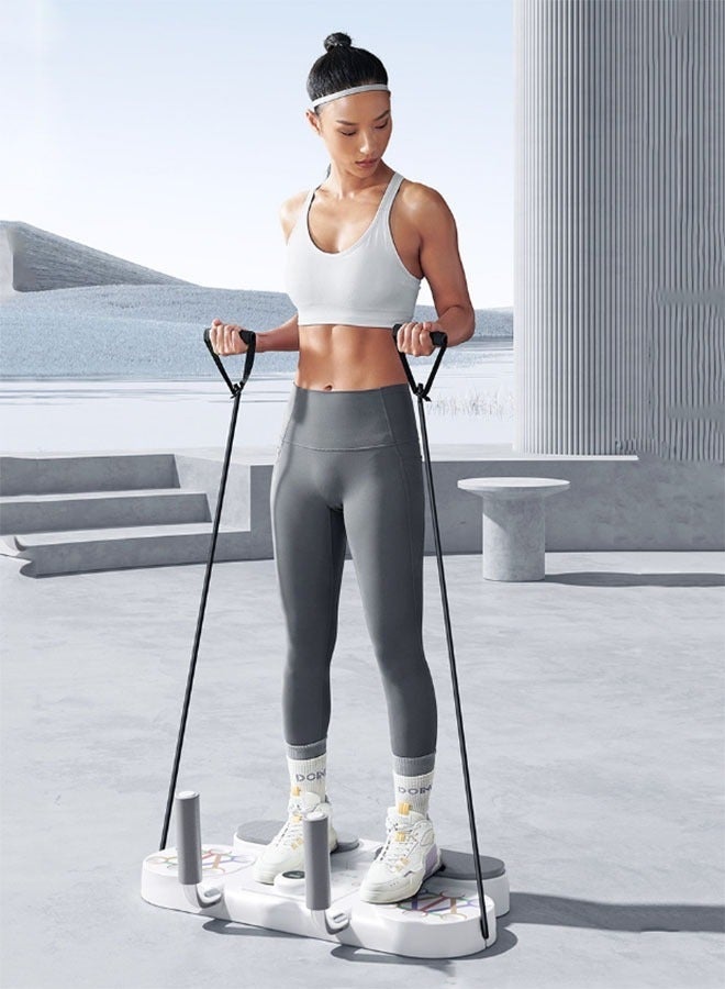 Arabest 5 in 1 Push Up Board, Multifunction Press Up Board with Timing Resistance Bands,Muscles Exercise Pushups Training, 5 In 1 Abdominal Training Board, Suitable For Indoor, Outdoor, Training Room - Image 2