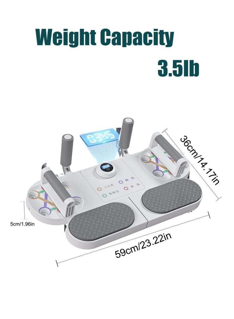 Arabest 5 in 1 Push Up Board, Multifunction Press Up Board with Timing Resistance Bands,Muscles Exercise Pushups Training, 5 In 1 Abdominal Training Board, Suitable For Indoor, Outdoor, Training Room - Image 5