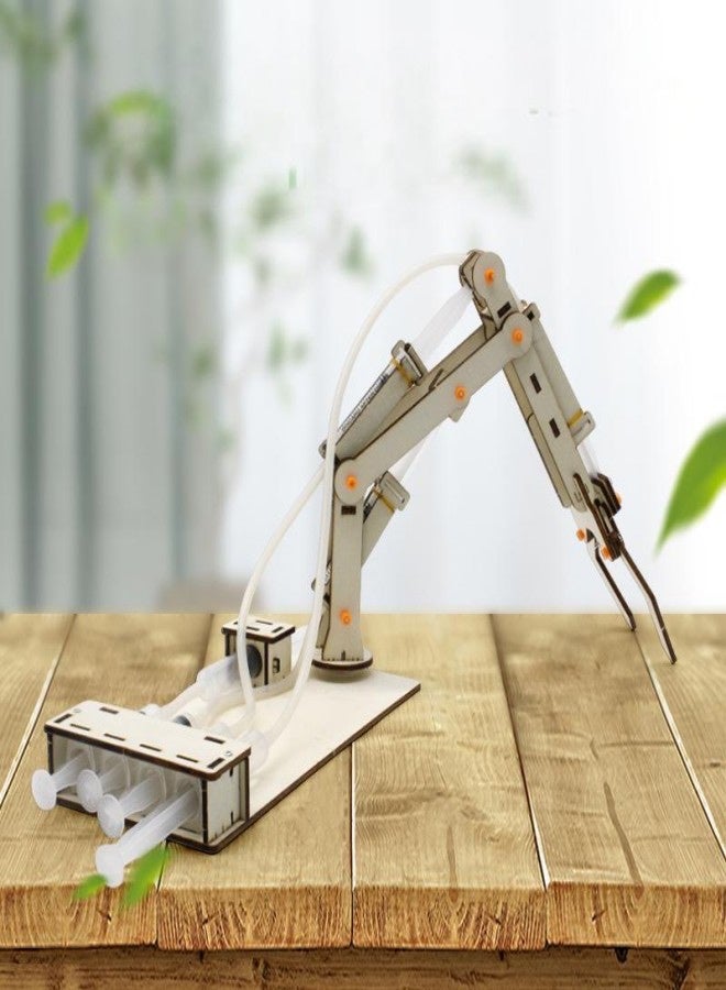 2pcs,Wooden Excavator Model DIY Hydraulic Excavator for Educational Construction Mini Experiment Kit to Enhance Practical Skills and Creativity - Image 2