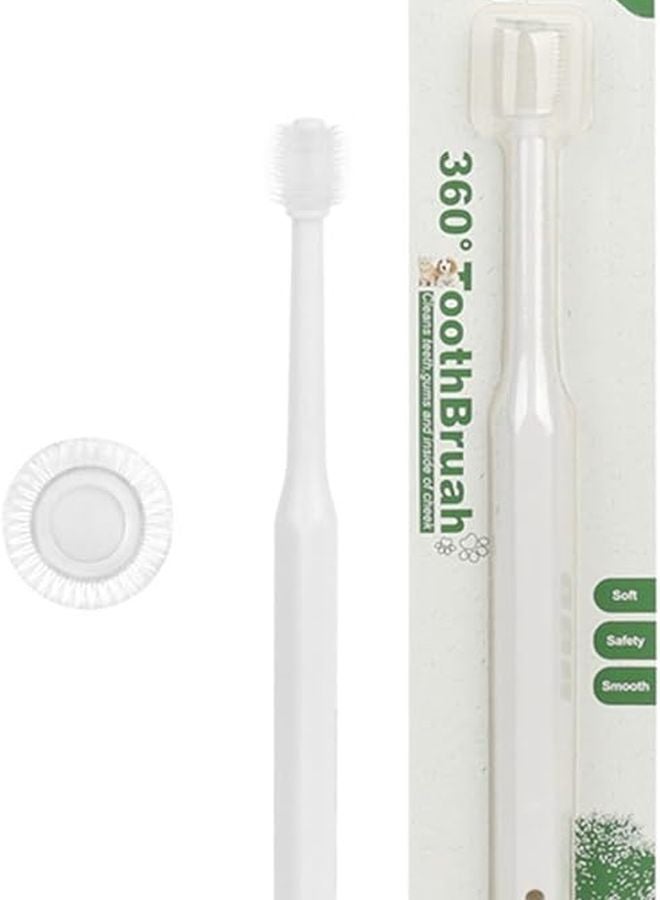 360 Degree Pet Toothbrush For Dogs And Cats With Soft Silicone Bristles - Image 2