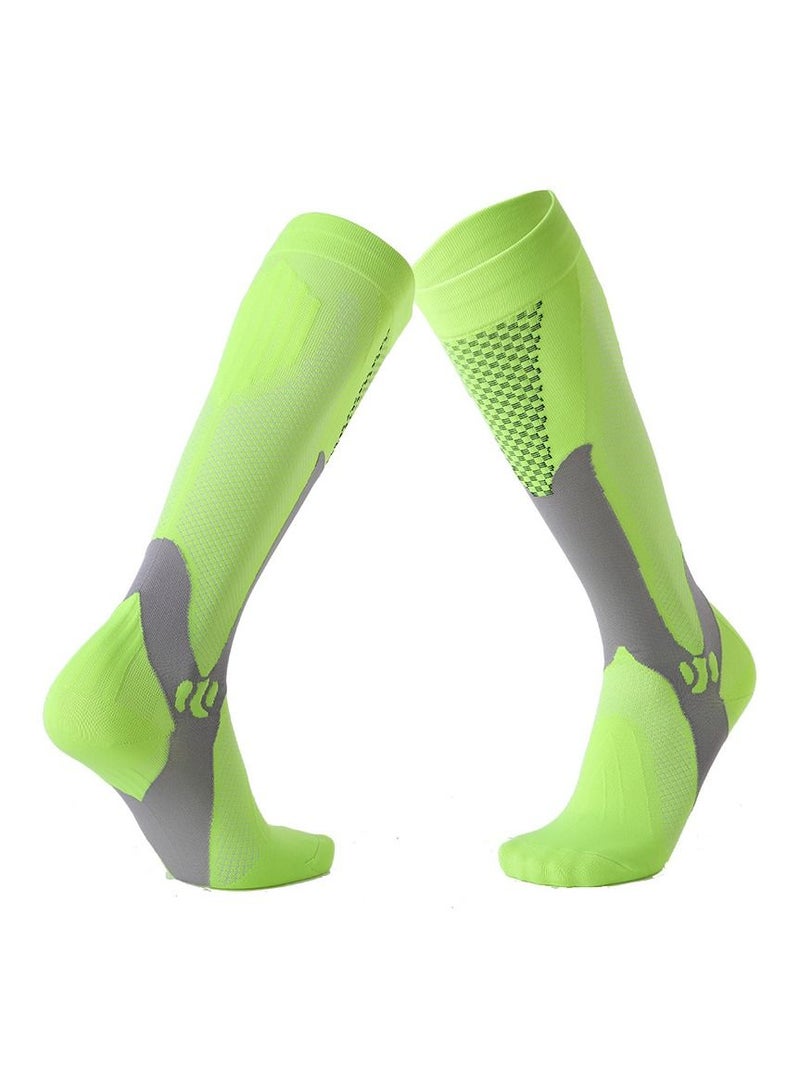 2 Pair Anti Slip Sport Knee High Socks Athletic Socks 
