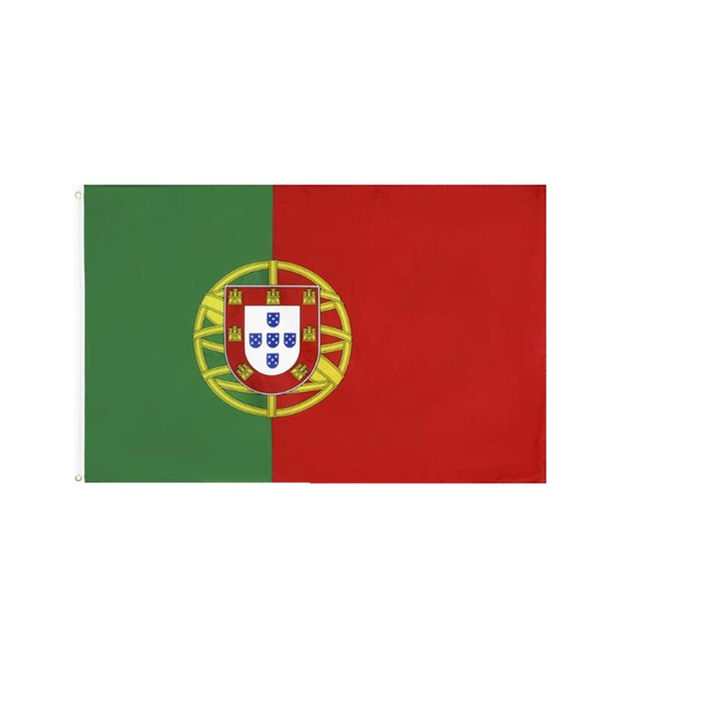 stormflag Portugal Storm Flag 3x5ft 90g Polyester Flag with Two Brass Grommets and Double Stitched