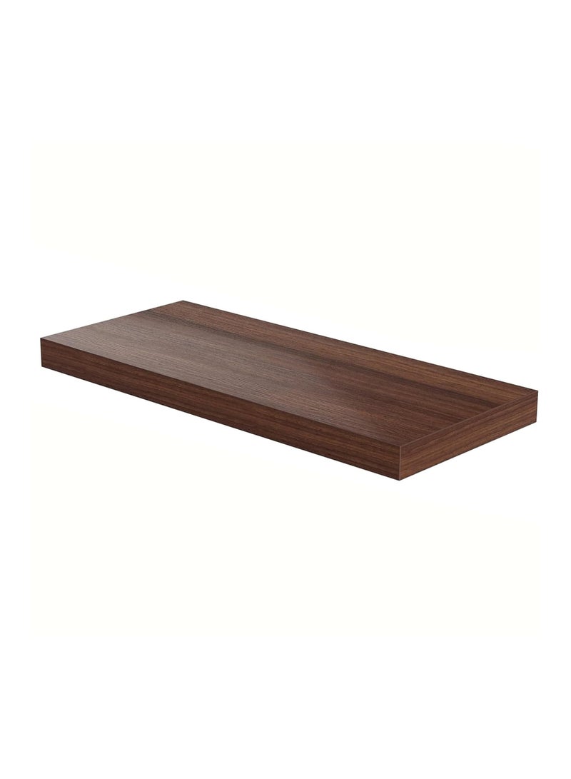 Decorative Floating Wall Mounted Shelves with Stylish Invisible Brackets, Modern Faux Wood Storage with Matte Finish for Bedroom, Living Room, Bathroom, Kitchen Décor