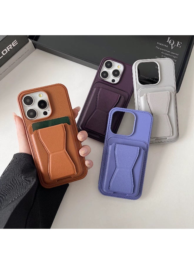 Premium Leather Case with Cardholder for iPhone 15 – Shockproof, Slim Fit, Magnetic Closure, Anti-Scratch Cover - Image 5