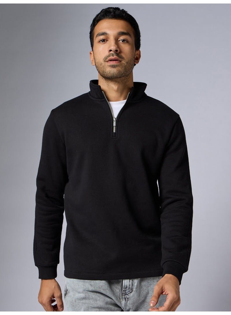 XYXX Men's IntelliSmooth Pulse Relaxed Fit Half-Zip Long sleeve Sweatshirt For Men - Image 2