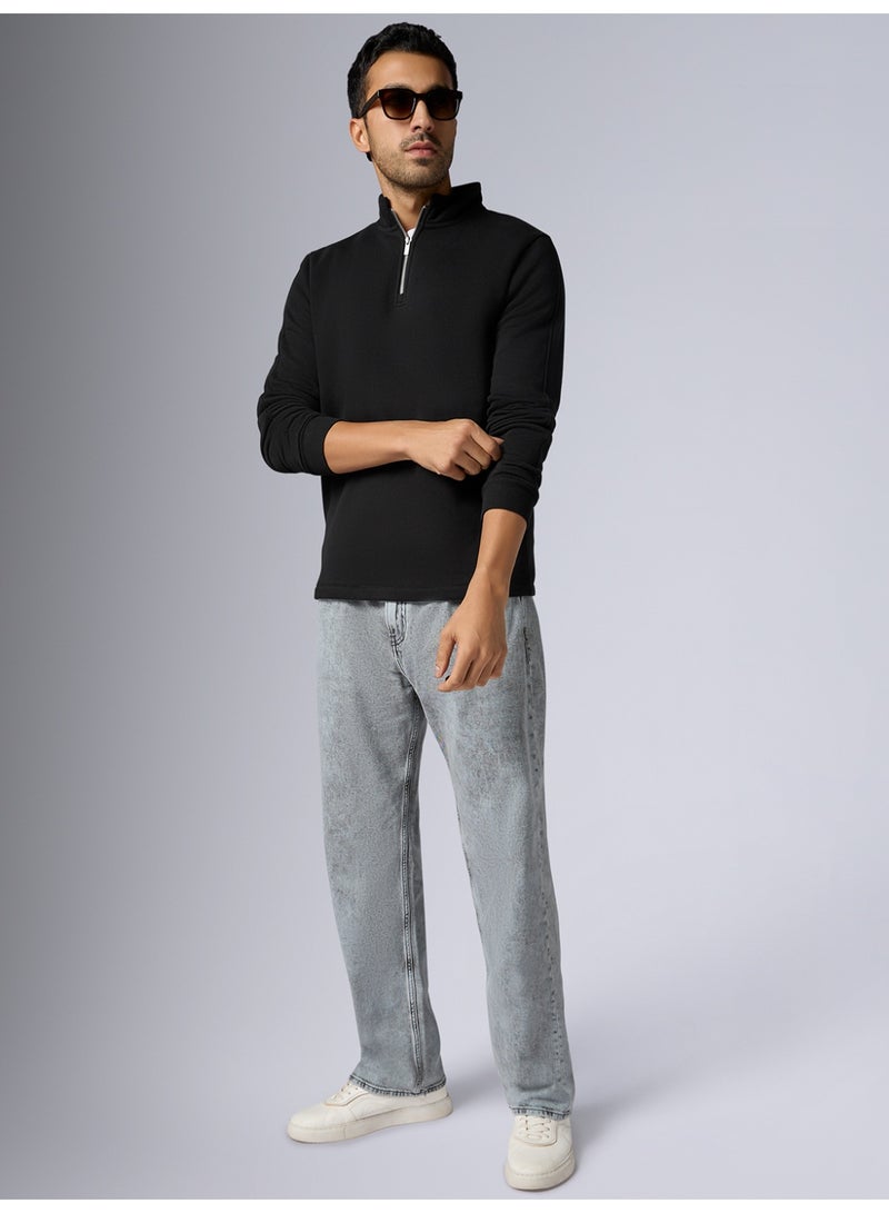 XYXX Men's IntelliSmooth Pulse Relaxed Fit Half-Zip Long sleeve Sweatshirt For Men - Image 4