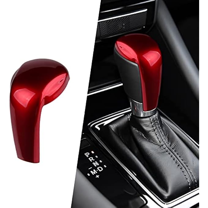 rayihni for Mazda CX5 3 6 CX3 CX9 Accessories Car Auto Gear Shift Knob Cover Trim Cap Gear Panel Gears Sporty Interior Decoration Sticker Red - Image 2