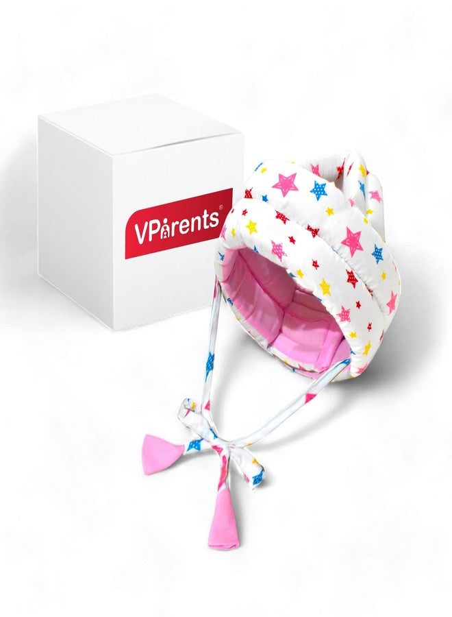 Vparents Joy Baby Head Protector for Safety of Kids 6M to 3 Years- Baby Safety Helmet with Proper Air Ventilation & Corner Guard Protection (Pink) - Image 1
