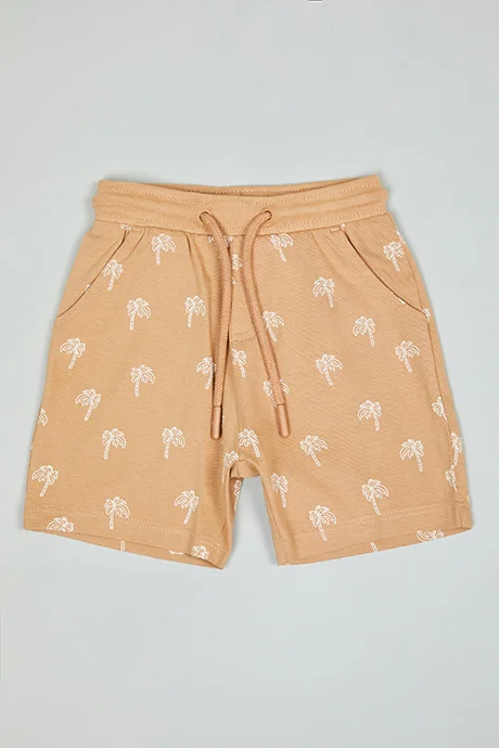 R&B 2 Pack Printed Shorts with Drawstring Wasit