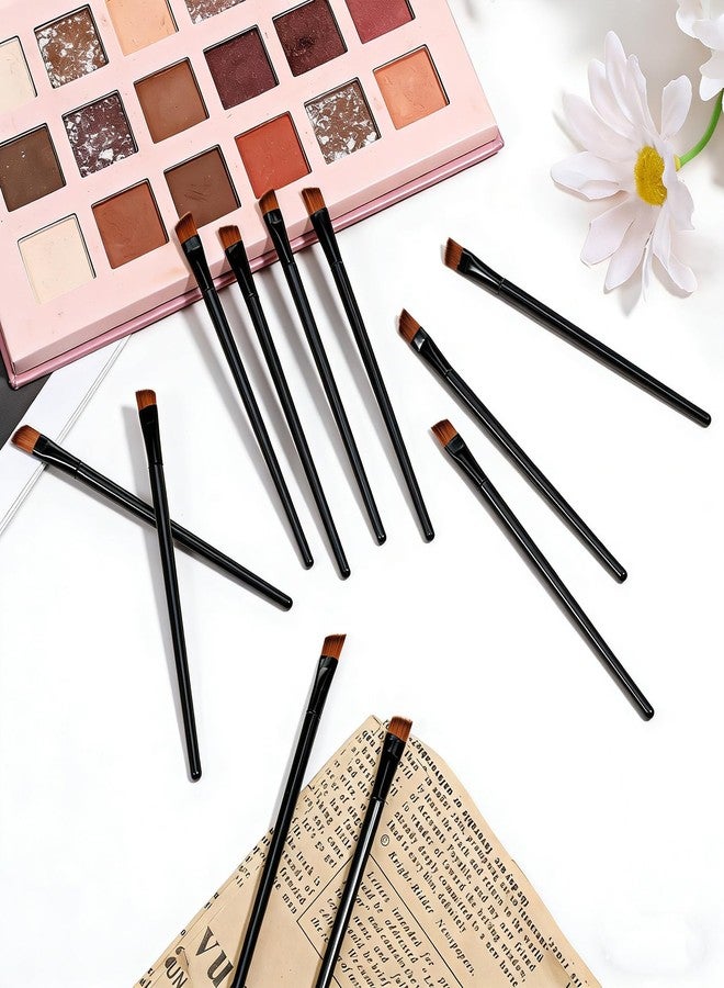 Oqqlin 300 Pcs Brow Tint Brush, Black Portable Angled Eyebrow Brushes Soft Disposable Eyebrow Brush for Concealer, Eyebrows, Eye Shadow - Image 4