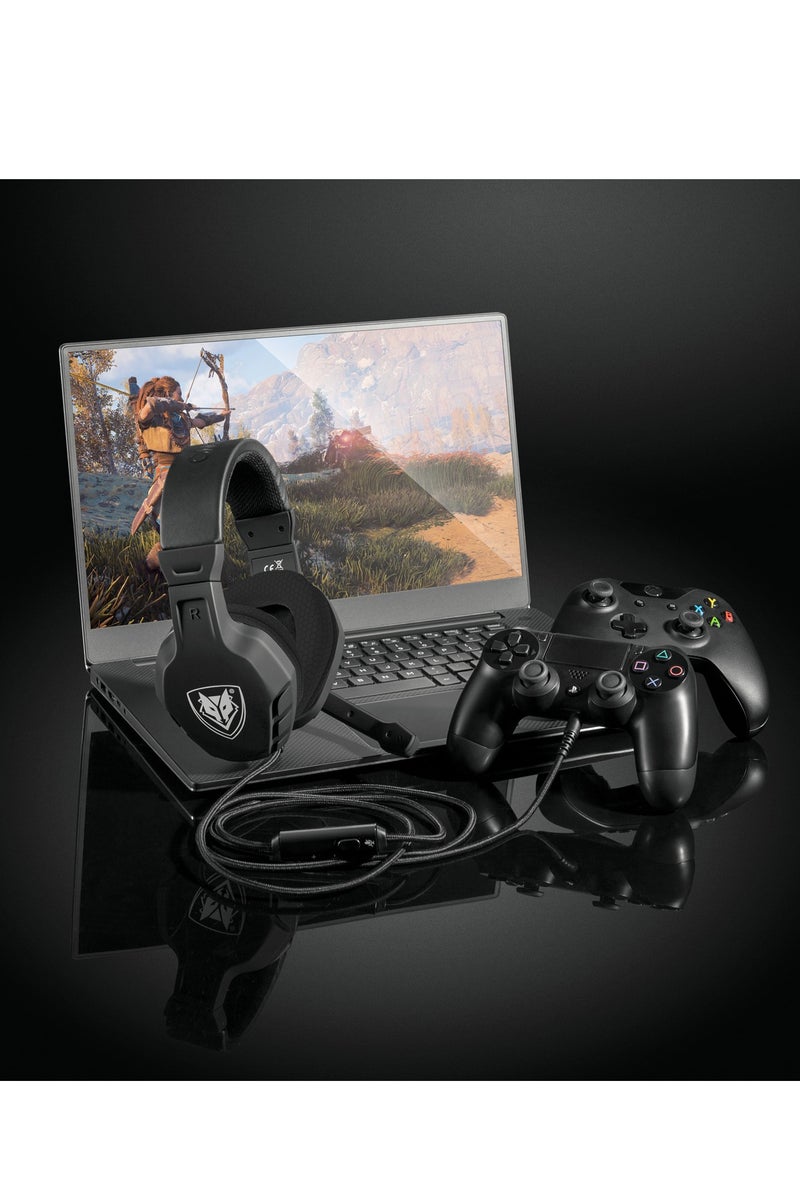 NUBWO U3 Gaming Headset with Microphone, Safe Volume Limited, Kids Headphones for Switch, Super Lightweight, Rich Sound, 3.5mm Jack for NS, PS4, PS5, Xbox, Tablet, iPad Computer, Black - Image 5