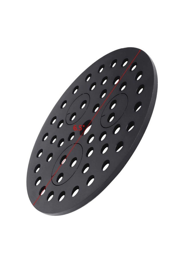 Baudelun 6-1/2 inch Drain Cover with Integrated Ports, Floor Drain with Removable Round Disc, 6.5" Garage Drain Cover Replacement Solution, Floor Strainer, 1PCS - Image 2