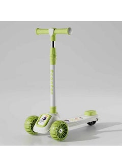 A stylish three-wheeled kids' scooter, featuring a modern design that provides stability and safety while riding. Suitable for young children to move freely and play, it features a comfortable handlebar and a non-slip surface for added safety. It's an ideal choice for enhancing balance and developing motor skills.