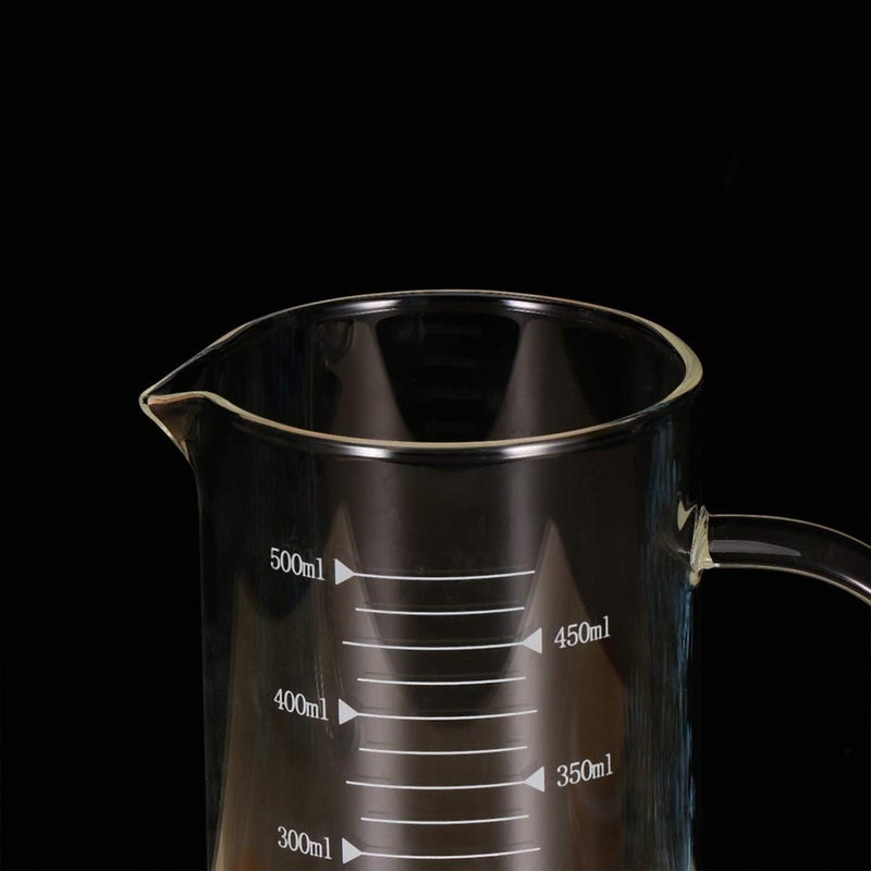 comfrt 500ml glass measuring cup Large Glass Pitcher with Lid Scale Heat Resistant Hot Cold Water Carafe Water Jug for Juice Beverage Jar Ice Tea large capacity teapot Kettle portable measuring cup - Image 5