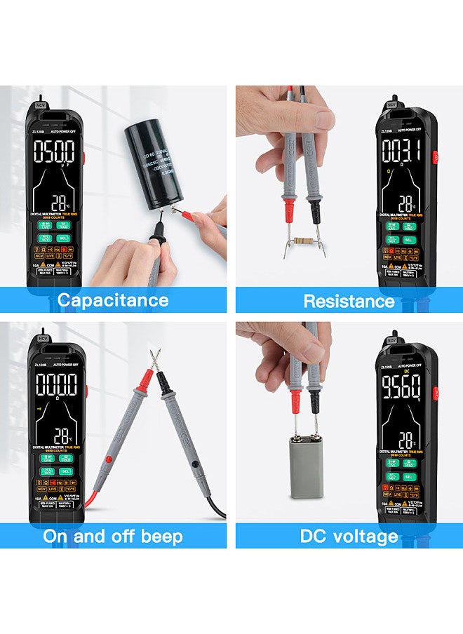 Digital Multimeter Professional Tester Meter Alternating Current Direct Current Voltage Multimetro True RMS Capacitance Temp Detector Multitester