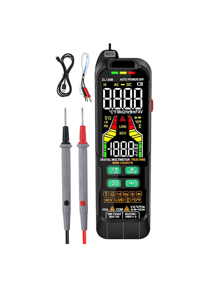 Digital Multimeter Professional Tester Meter Alternating Current Direct Current Voltage Multimetro True RMS Capacitance Temp Detector Multitester