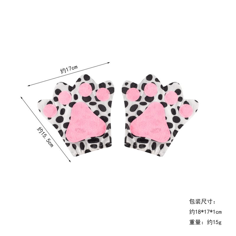 Cosplay Cartoon Claw Mittens Dalmatians Gloves 