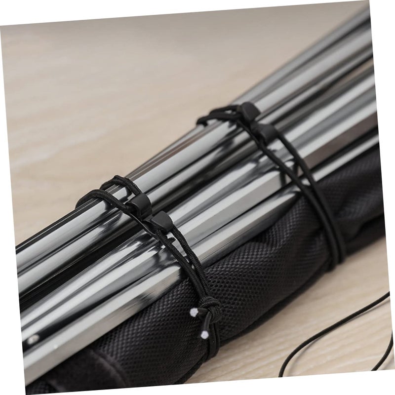 30 Pcs Black Elastic Hook Clips For Backpack Webbing Outdoor Gear Organization - Image 3