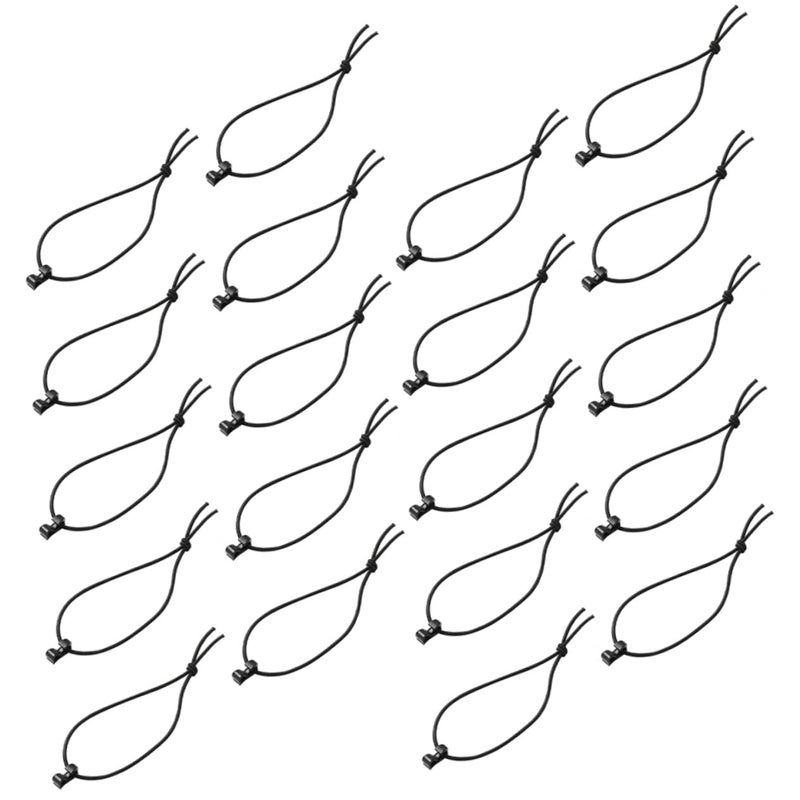 30 Pcs Black Elastic Hook Clips For Backpack Webbing Outdoor Gear Organization - Image 2
