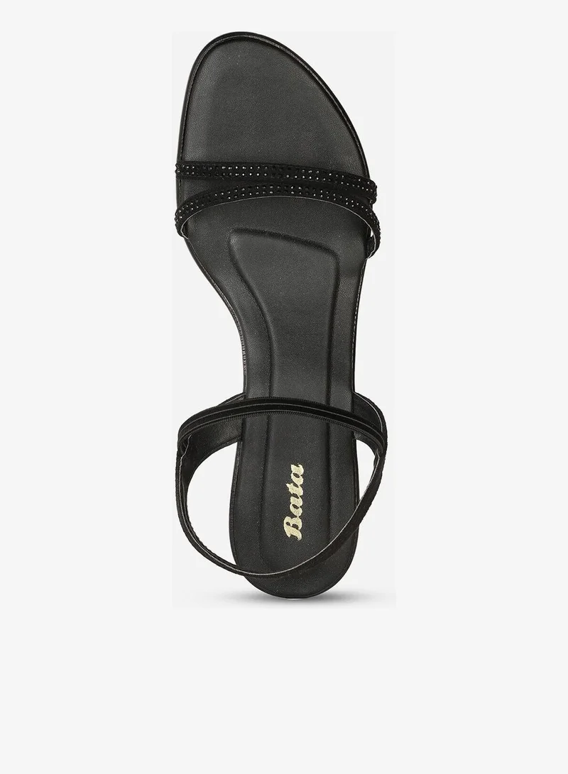 Bata  Embellished Ankle Strap Kitten Heel Sandals for Women | Best Price UAE