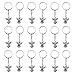 Honbay 20PCS Metal Angel Keychain Silver Tone Guardian Angel Charm Keyring Angel Pendant Key Chain for Baptism Bridal Shower Wedding Charm Party Favors - Image 3