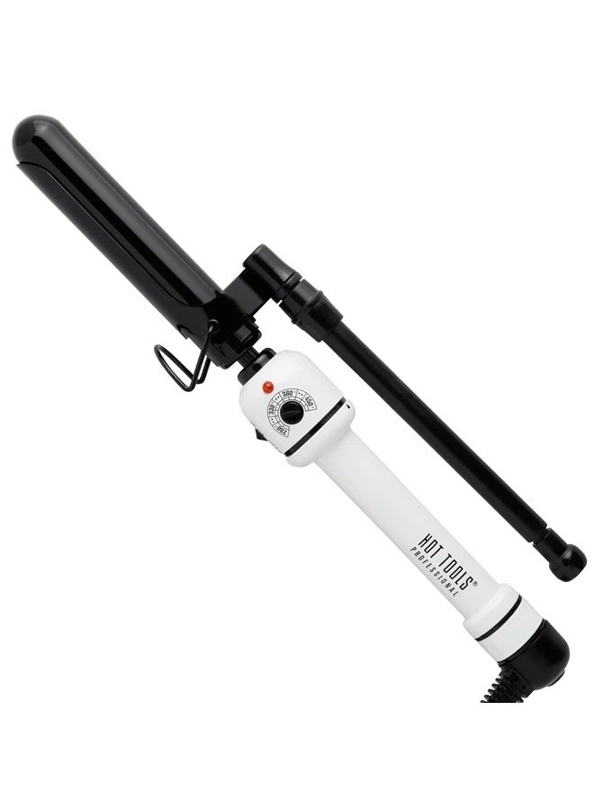 Hot Tools Professional Nano Ceramic Marcel Curling Wand, White & Black, 1" - Image 1