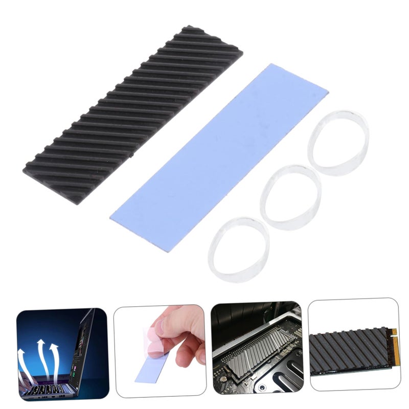 مشتت حرارة منخفض المظهر M.2 2280 من الجرافين النحاسي لـ SSD لأجهزة الكمبيوتر المخصصة للألعاب مع توصيل حراري فعال - Image 5