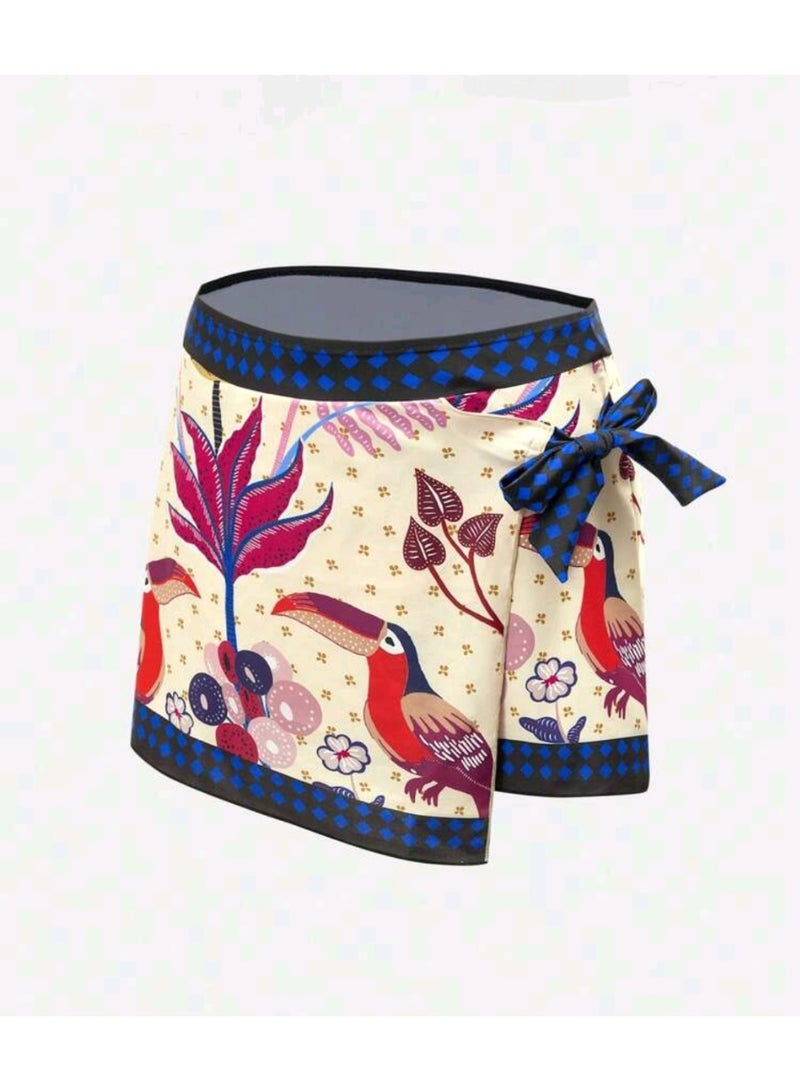 Shein Boho Dodo Bird & Palm Tree Placement Print Premium Set, Mature Elegant One-Piece Swimsuit FROM SHEIN - Image 5