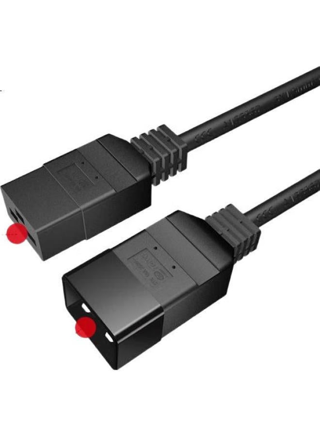Towe كابل الطاقة Towe C19 إلى C20، كابل طاقة خادم PDU/UPS، كابل تمديد طاقة ثلاثي النواة C19-C20 عالي الطاقة 16A، 3 أمتار، 1.5 مربع، Tw-F 3M - Image 3