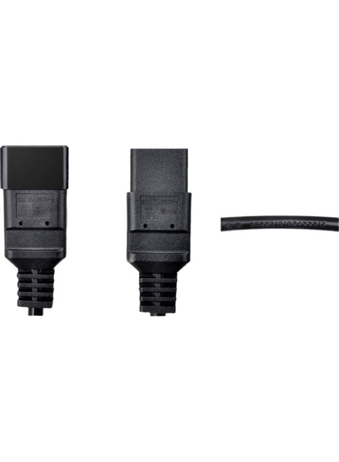 Towe كابل الطاقة Towe C19 إلى C20، كابل طاقة خادم PDU/UPS، كابل تمديد طاقة ثلاثي النواة C19-C20 عالي الطاقة 16A، 3 أمتار، 1.5 مربع، Tw-F 3M - Image 1