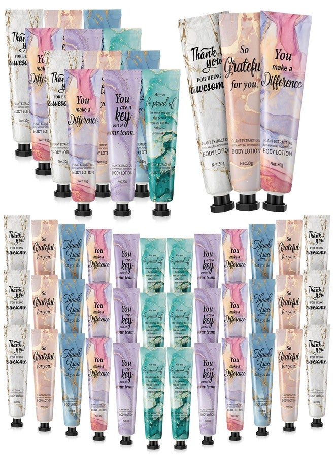 Siifert 48pcs Mini Body Lotion Bulk Employee Appreciation Gifts for Coworker Teachers Valentines Day Inspirational Travel Size Dry Skin Hand Cream Lotion for Staff Team Women Men - Image 1