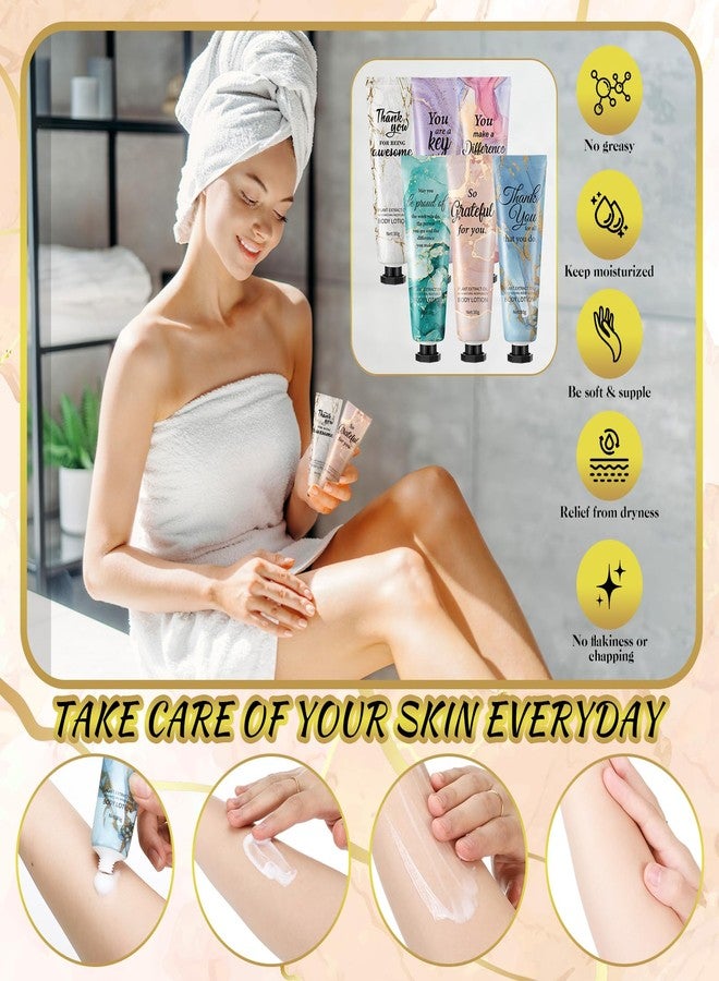 Siifert 48pcs Mini Body Lotion Bulk Employee Appreciation Gifts for Coworker Teachers Valentines Day Inspirational Travel Size Dry Skin Hand Cream Lotion for Staff Team Women Men - Image 3