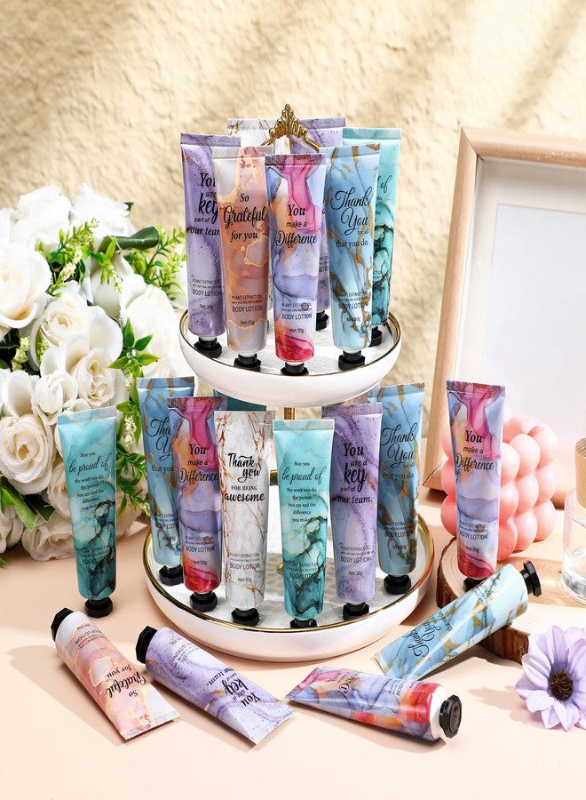 Siifert 48pcs Mini Body Lotion Bulk Employee Appreciation Gifts for Coworker Teachers Valentines Day Inspirational Travel Size Dry Skin Hand Cream Lotion for Staff Team Women Men - Image 2