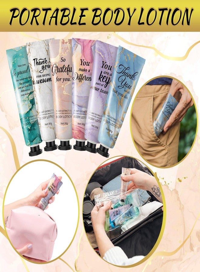 Siifert 48pcs Mini Body Lotion Bulk Employee Appreciation Gifts for Coworker Teachers Valentines Day Inspirational Travel Size Dry Skin Hand Cream Lotion for Staff Team Women Men - Image 5