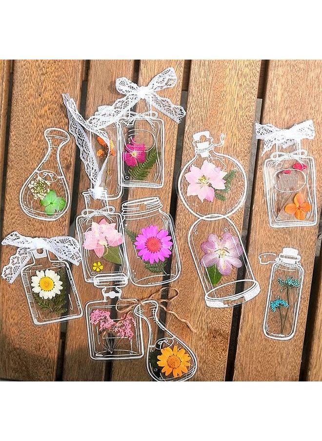 30Pcs Transparent Dried Flower Bookmarks Homemade Beautiful Flower Bookmarks DIY Dried Flower Bookmark Glassware Stickers - pzsku/ZCB075152F71C47303267Z/45/_/1732119495/400314d8-c610-4f45-b16e-f1fb4c4d6a74