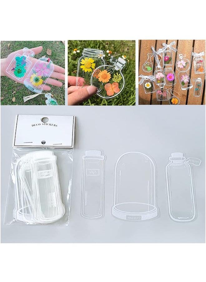 30Pcs Transparent Dried Flower Bookmarks Homemade Beautiful Flower Bookmarks DIY Dried Flower Bookmark Glassware Stickers - pzsku/ZCB075152F71C47303267Z/45/_/1732119500/b0ce5803-b8a0-4583-b176-e19cae64c031