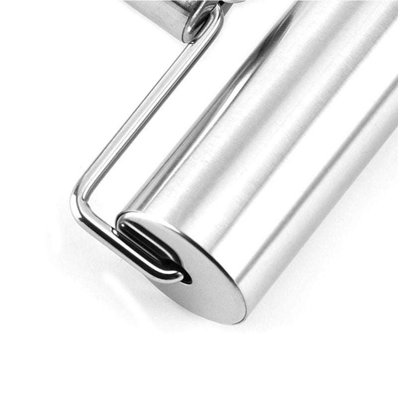 Aphse Smooth Stainless Steel Rolling Pin Pastry and Pizza Double Dough Baker Roller Metal Kitchen Utensils Ideal for Baking Dough Pizza Pie Pastries Pasta and Cookies - Image 4