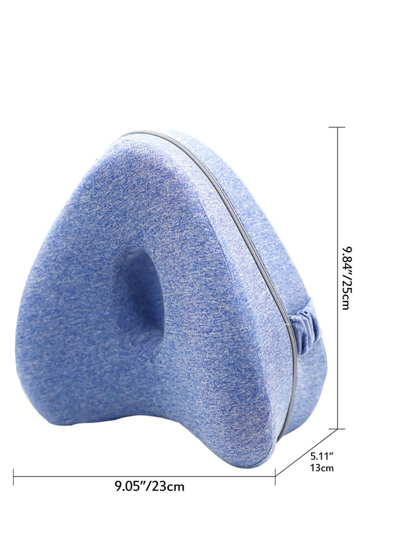 Excefore - Knee Pillow for Side Sleepers with Elastic Strap, Memory Foam Leg Pillow, Ideal for Spine Alignment, Hip, Back & Joint Pain Relief , for Better Sleeping with Breathable & Washable Cover - Image 1