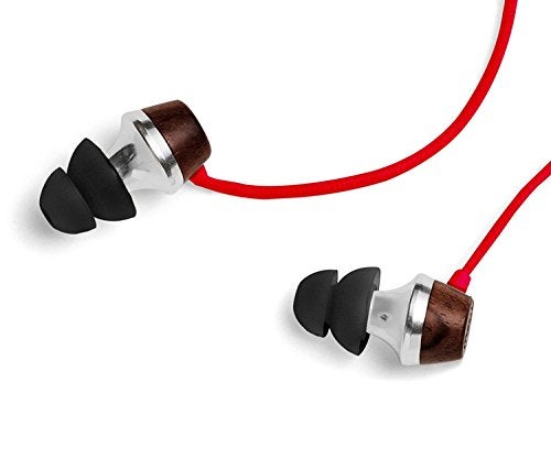 Symphonized ALN Premium Genuine Wood in-Ear Noise-isolating Headphones, Earbuds, Earphones with Mic (Red) - Image 4