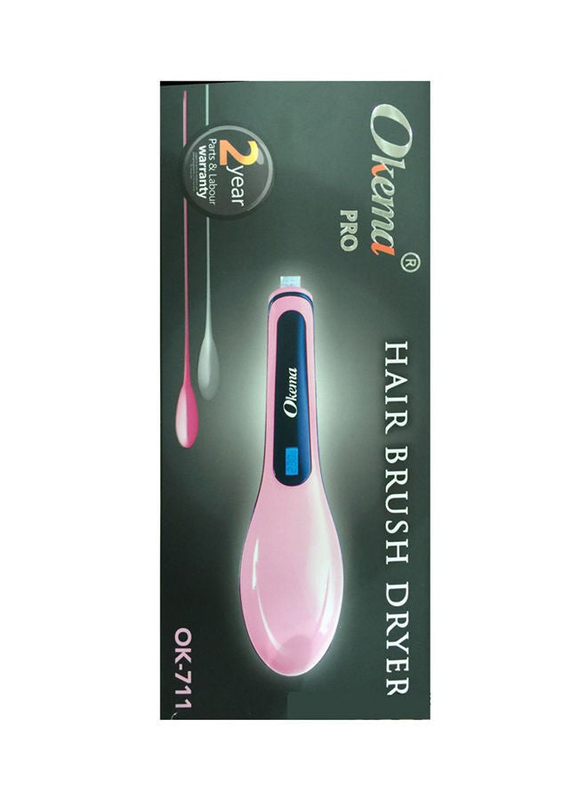 NIBEMINENT Hair Brush Dryer Pink